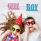 Boy Girl Wooden Table Decorations,Gender Reveal Table Decorations Boy Girl Letter Table Signs with Bases Decorative Centerpieces Signs Wooden Tabletop Decor for Tier Tray,School Supplies(1set)
